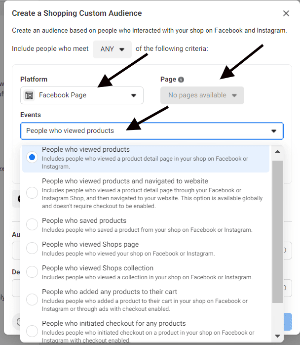 Facebook Remarketing Audiences